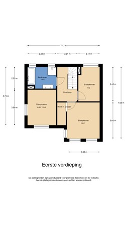 Floorplan - Burgemeester Dolmanslaan 1, 3604 CA Maarssen